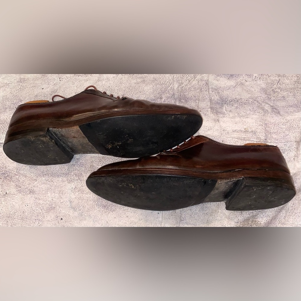 Vintage Florsheim Imperial Shell Cordovan Color 8 Brown Lace Up Derby 11 Vtg USA - Picture 2 of 11